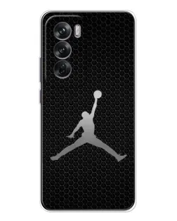 Чехол для OPPO Reno 12 с картинкой «Jordan Dark Carbon»