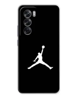 Чехол для OPPO Reno 12 с картинкой «Jordan Silhouette»