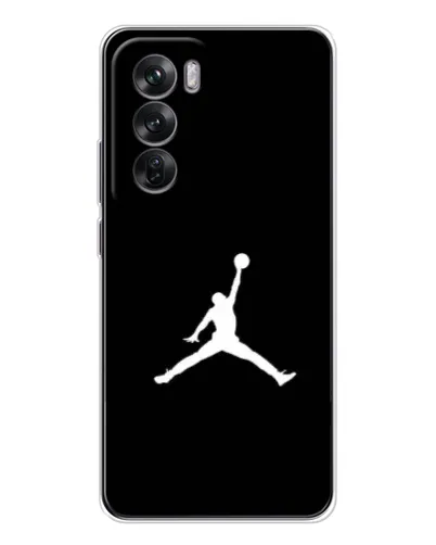 Чехол для OPPO Reno 12 с картинкой «Jordan Silhouette»