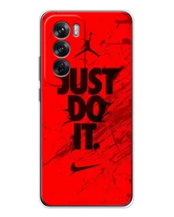 Чехол для OPPO Reno 12 с картинкой «Nike Just Do It»