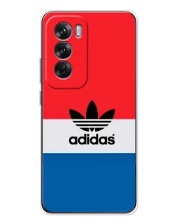 Чехол для OPPO Reno 12 с картинкой «Ретро блоки Adidas» Чехол для OPPO Reno 12 с картинкой «Ретро блоки Adidas»