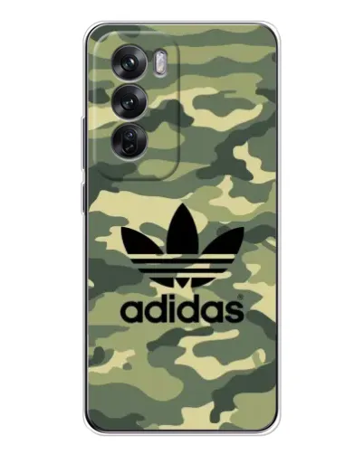 Чехол для OPPO Reno 12 с картинкой «Милитари стиль Adidas»