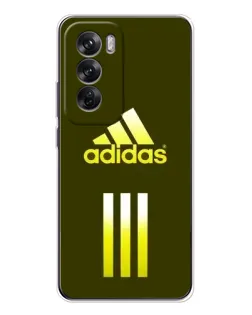Чехол для OPPO Reno 12 с картинкой «Оливковый градиент Adidas»