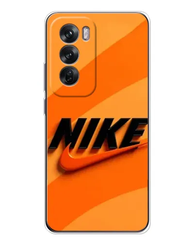 Чехол для OPPO Reno 12 с картинкой «Оранжевый драйв Nike» Чехол для OPPO Reno 12 с картинкой «Оранжевый драйв Nike»
