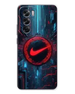 Чехол для OPPO Reno 12 с картинкой «Техногенный стиль Nike» Чехол для OPPO Reno 12 с картинкой «Техногенный стиль Nike»