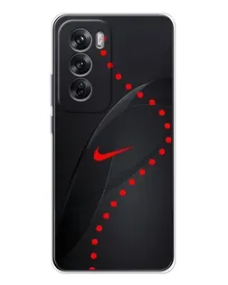 Чехол для OPPO Reno 12 с картинкой «Абстрактный дизайн Nike» Чехол для OPPO Reno 12 с картинкой «Абстрактный дизайн Nike»