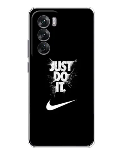 Чехол для OPPO Reno 12 с картинкой «Текстовый принт Nike» Чехол для OPPO Reno 12 с картинкой «Текстовый принт Nike»