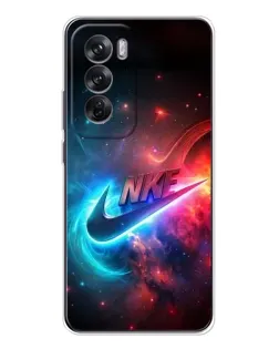 Чехол для OPPO Reno 12 с картинкой «Огненный логотип Nike» Чехол для OPPO Reno 12 с картинкой «Огненный логотип Nike»