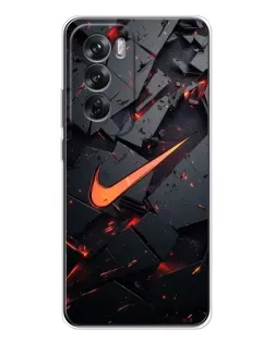 Чехол для OPPO Reno 12 с картинкой «Nike — эффект разломов» Чехол для OPPO Reno 12 с картинкой «Nike — эффект разломов»