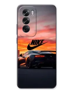 Чехол для OPPO Reno 12 с картинкой «Nike и суперкар» Чехол для OPPO Reno 12 с картинкой «Nike и суперкар»