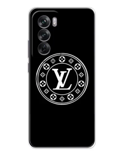 Чехол для OPPO Reno 12 с картинкой «LV — печать стиля»