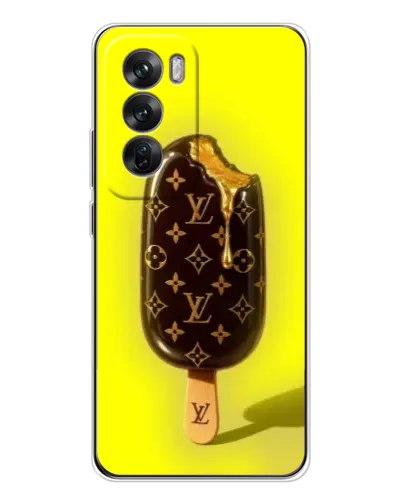 Чехол для OPPO Reno 12 с картинкой «Мороженое от LV»