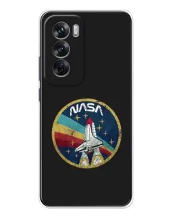Чехол для OPPO Reno 12 с картинкой «NASA — эмблема миссии» Чехол для OPPO Reno 12 с картинкой «NASA — эмблема миссии»