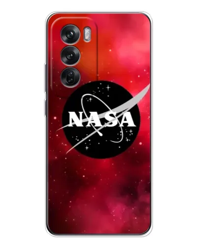 Чехол для OPPO Reno 12 с картинкой «NASA — красная туманность»
