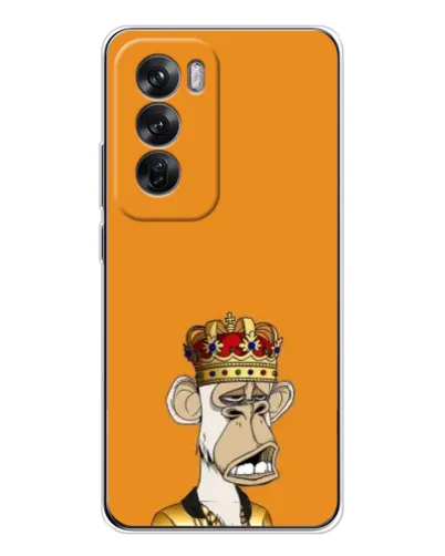 Чехол для OPPO Reno 12 с картинкой «Золотая обезьяна Bored Ape»