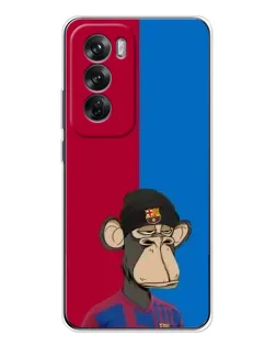 Чехол для OPPO Reno 12 с картинкой «Bored Ape — фанат Барсы» Чехол для OPPO Reno 12 с картинкой «Bored Ape — фанат Барсы»