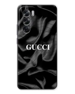 Чохол для OPPO Reno 12 з картинкою «Gucci — шовкові хвилі»