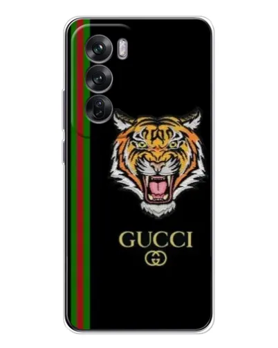 Чехол для OPPO Reno 12 с картинкой «Тигр Gucci»