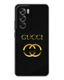 Чехол для OPPO Reno 12 с картинкой «Золотой логотип Gucci» Чехол для OPPO Reno 12 с картинкой «Золотой логотип Gucci»