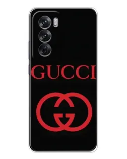 Чехол для OPPO Reno 12 с картинкой «Gucci — красный логотип» Чехол для OPPO Reno 12 с картинкой «Gucci — красный логотип»