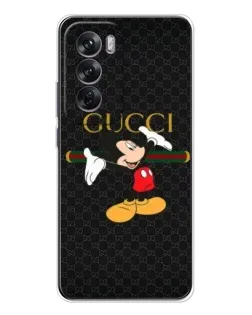 Чехол для OPPO Reno 12 с картинкой «Микки Маус Gucci» Чехол для OPPO Reno 12 с картинкой «Микки Маус Gucci»