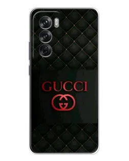 Чехол для OPPO Reno 12 с картинкой «Gucci — стеганый черный» Чехол для OPPO Reno 12 с картинкой «Gucci — стеганый черный»