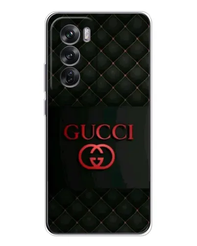 Чехол для OPPO Reno 12 с картинкой «Gucci — стеганый черный»