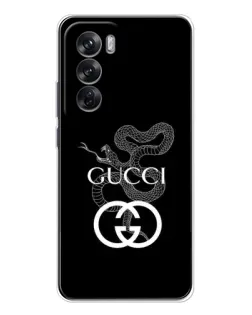 Чехол для OPPO Reno 12 с картинкой «Gucci — серебряная змея» Чехол для OPPO Reno 12 с картинкой «Gucci — серебряная змея»