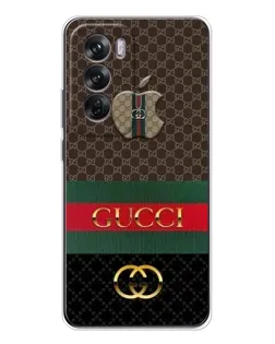 Чехол для OPPO Reno 12 с картинкой «Gucci — брендированный десерт» Чехол для OPPO Reno 12 с картинкой «Gucci — брендированный десерт»
