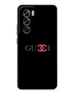 Чехол для OPPO Reno 12 с картинкой «Gucci — красный градиент» Чехол для OPPO Reno 12 с картинкой «Gucci — красный градиент»