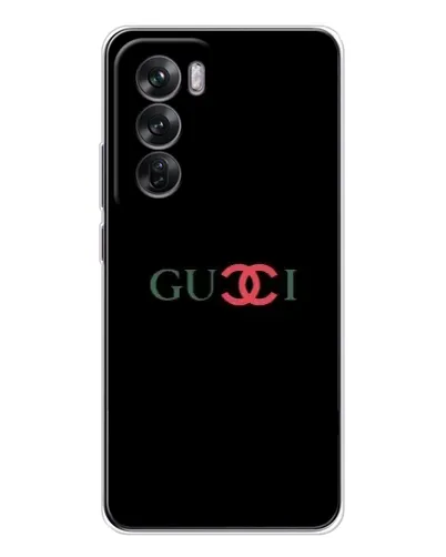 Чехол для OPPO Reno 12 с картинкой «Gucci — красный градиент»