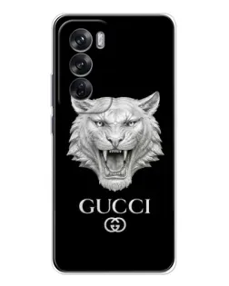 Чехол для OPPO Reno 12 с картинкой «Gucci — серебряный лев» Чехол для OPPO Reno 12 с картинкой «Gucci — серебряный лев»