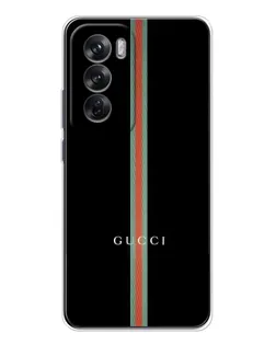 Чехол для OPPO Reno 12 с картинкой «Gucci — строгая линия» Чехол для OPPO Reno 12 с картинкой «Gucci — строгая линия»