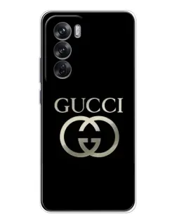 Чехол для OPPO Reno 12 с картинкой «Gucci — золото на черном» Чехол для OPPO Reno 12 с картинкой «Gucci — золото на черном»