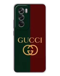Чехол для OPPO Reno 12 с картинкой «Gucci — темно-зеленый градиент» Чехол для OPPO Reno 12 с картинкой «Gucci — темно-зеленый градиент»