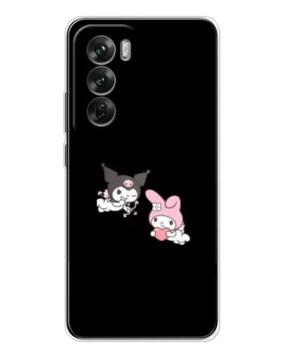 Чехол для OPPO Reno 12 с картинкой «My Melody и Kuromi»