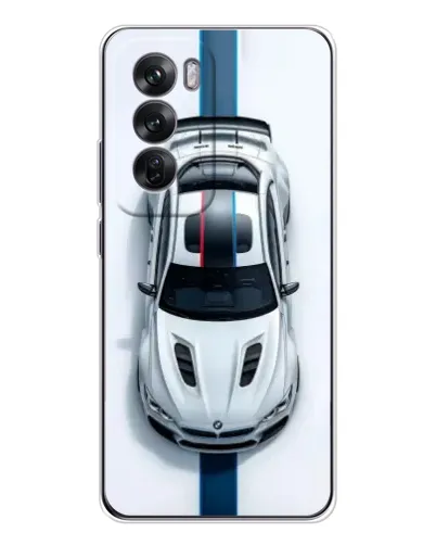 Чехол для OPPO Reno 12 с картинкой «Вид сверху — BMW M»