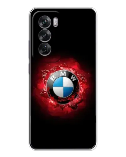 Чехол для OPPO Reno 12 с картинкой «Логотип BMW — вспышка»