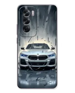 Чехол для OPPO Reno 12 с картинкой «BMW в свете фар»