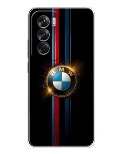 Чехол для OPPO Reno 12 с картинкой «BMW M-Power неон»