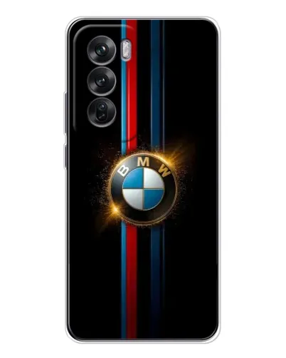 Чехол для OPPO Reno 12 с картинкой «BMW M-Power неон»