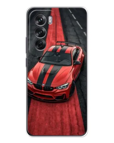 Чехол для OPPO Reno 12 с картинкой «BMW на красной дорожке»