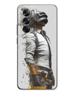Чохол для OPPO Reno 12 з картинкою «PUBG — боєць у пилу»