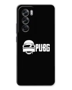Чохол для OPPO Reno 12 з картинкою «PUBG — класичний лого»