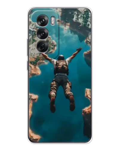 Чохол для OPPO Reno 12 з картинкою «PUBG — вільне падіння»
