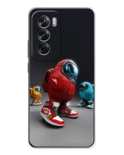 Чохол для OPPO Reno 12 з картинкою «Among Us — 3D стиль»