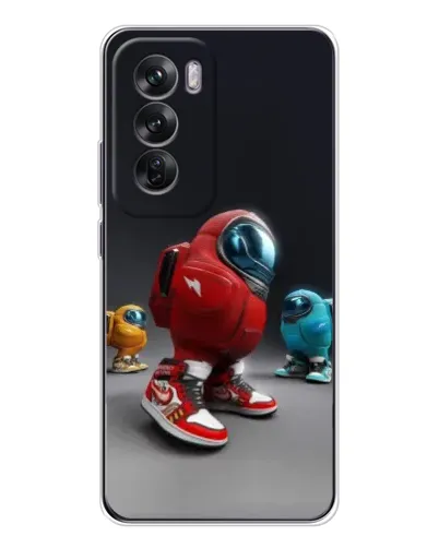 Чохол для OPPO Reno 12 з картинкою «Among Us — 3D стиль»