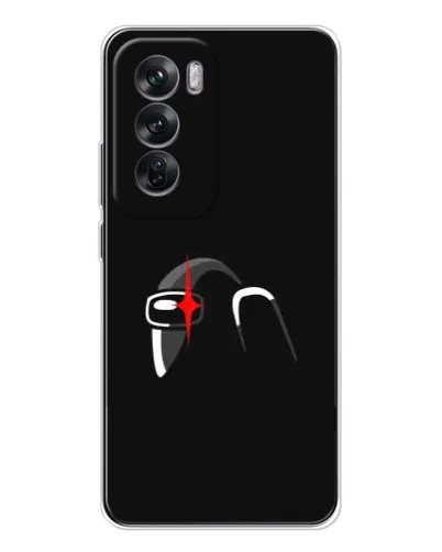 Чохол для OPPO Reno 12 з картинкою «Among Us шолом»
