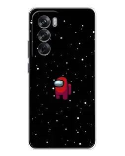 Чохол для OPPO Reno 12 з картинкою «Червоний Among Us»