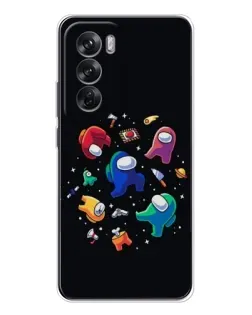 Чохол для OPPO Reno 12 з картинкою «Among Us космос»